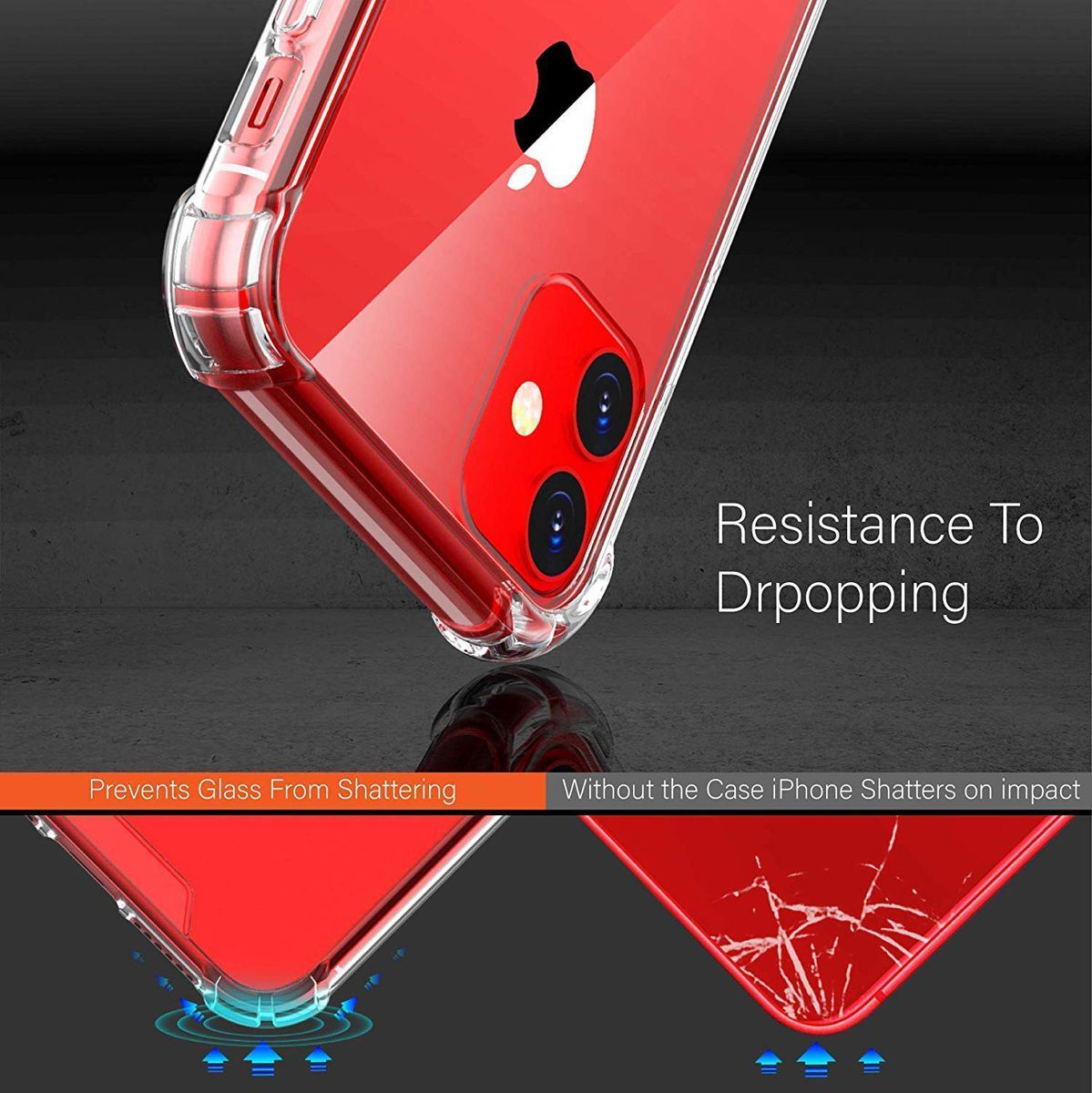 iPhone 11 Clear Shock Resistant Armor Cover