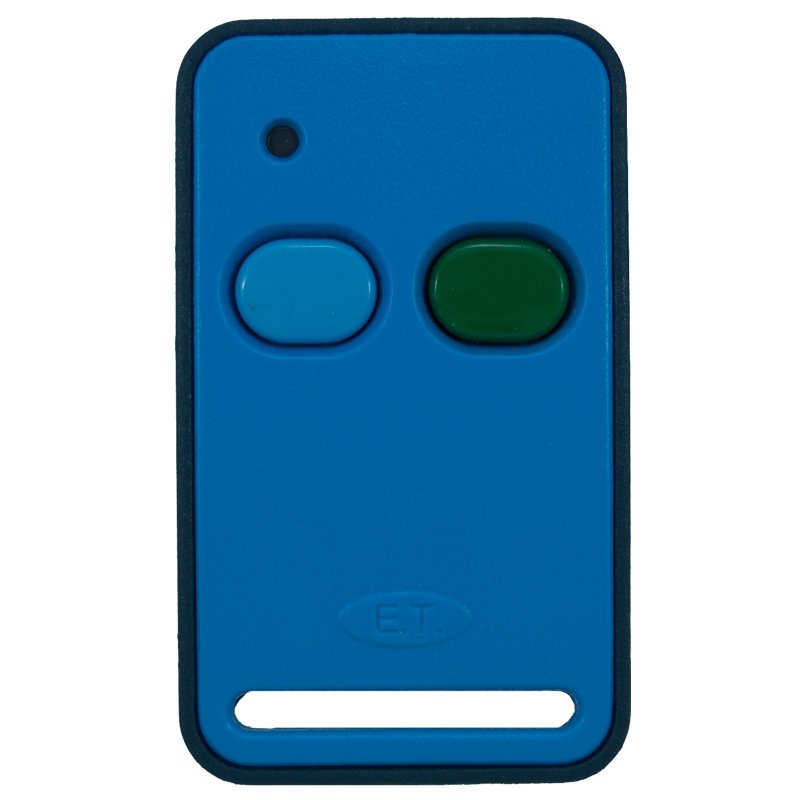 Blue Remote Button ET Blu 2 button remote transmitter