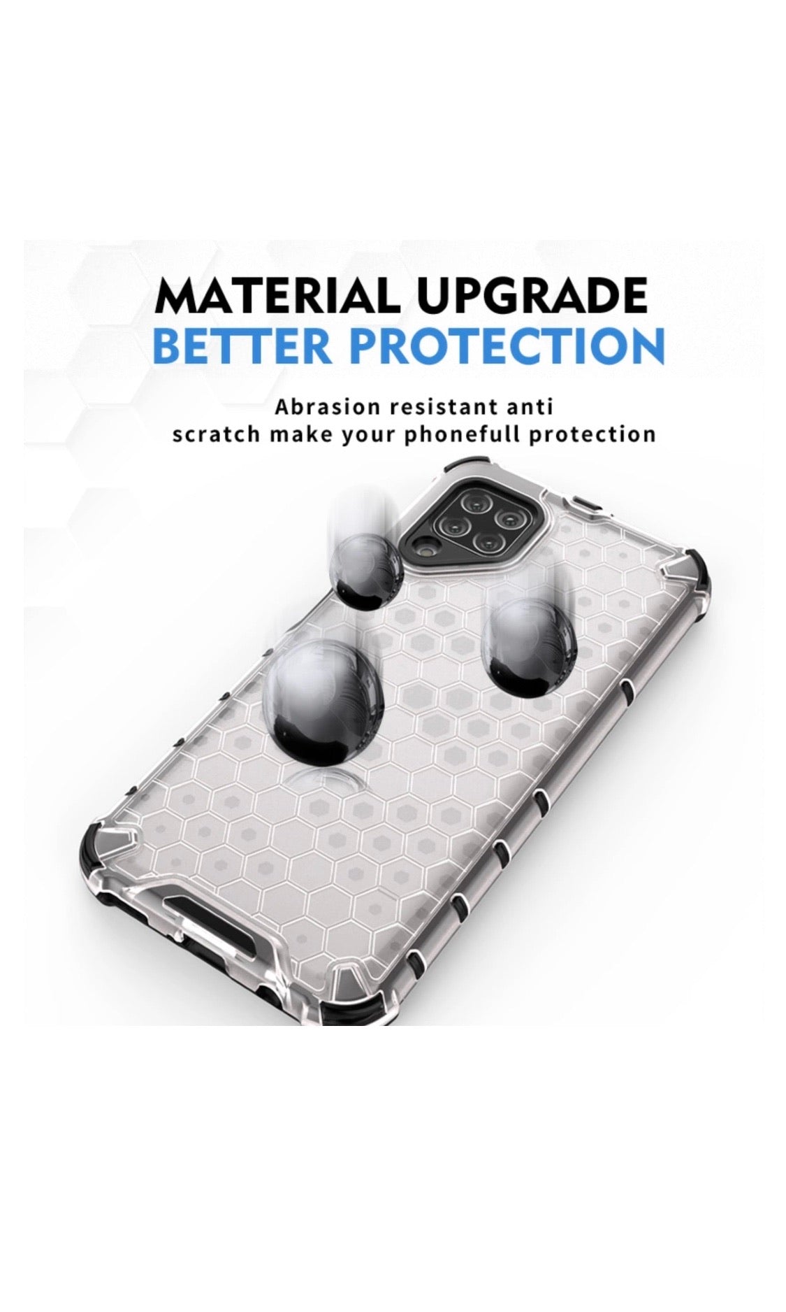 Huawei P40 Shockproof Honeycomb Cover Clear