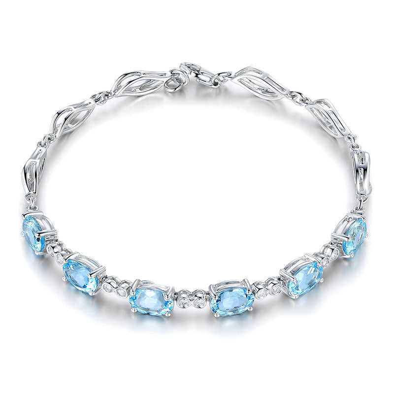 Uniqo Sky Blue Stud Bracelet