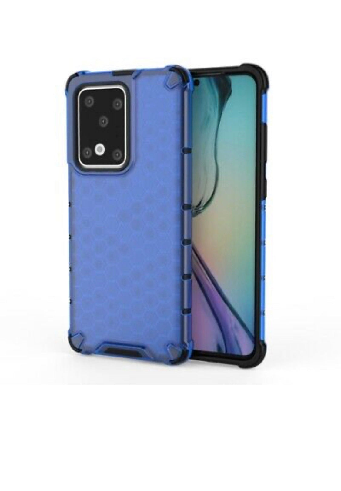 Huawei P40 Pro Shockproof Honeycomb Cover Blue