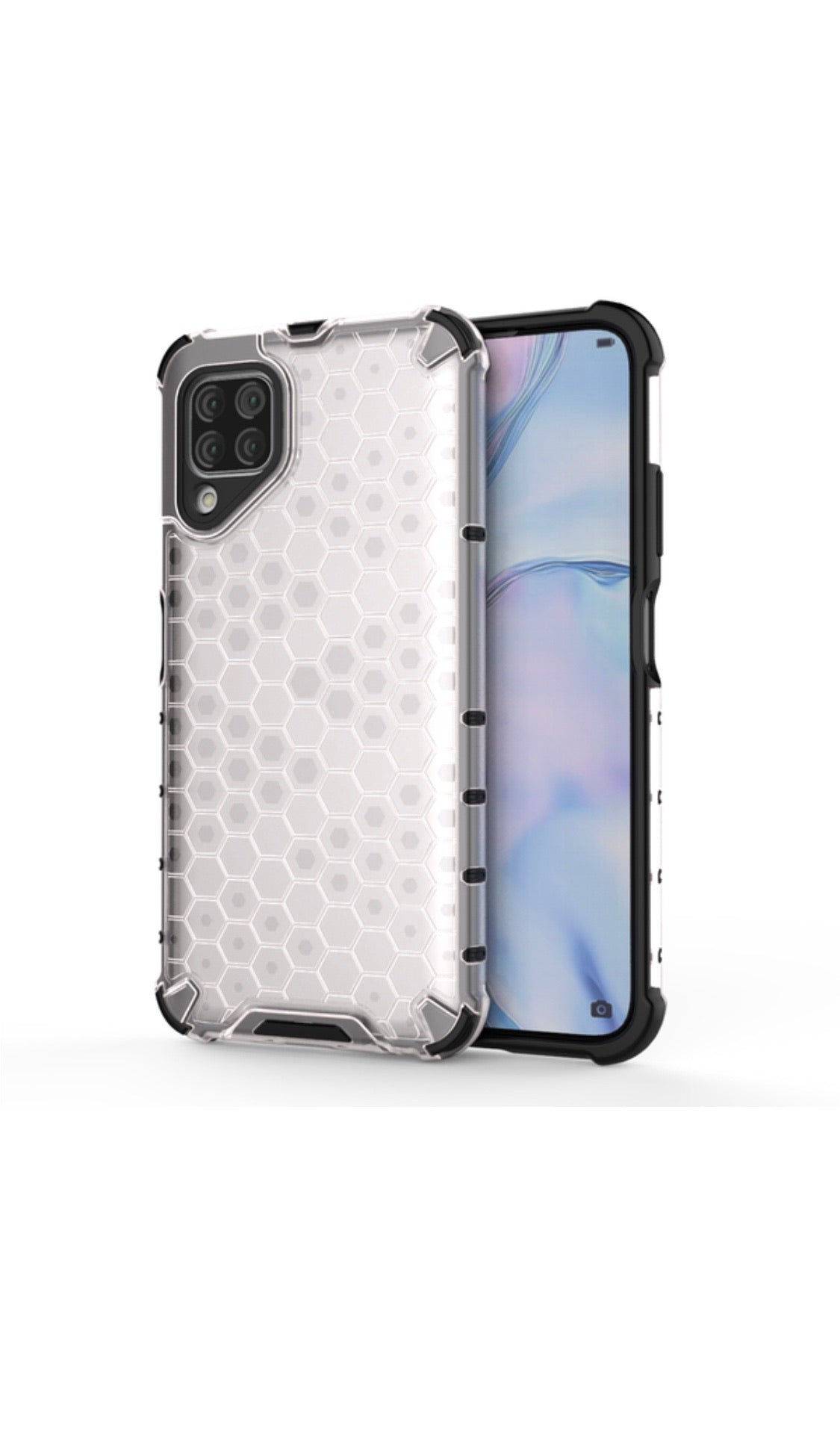 Huawei P40 Lite Shockproof Honeycomb Cover Clear