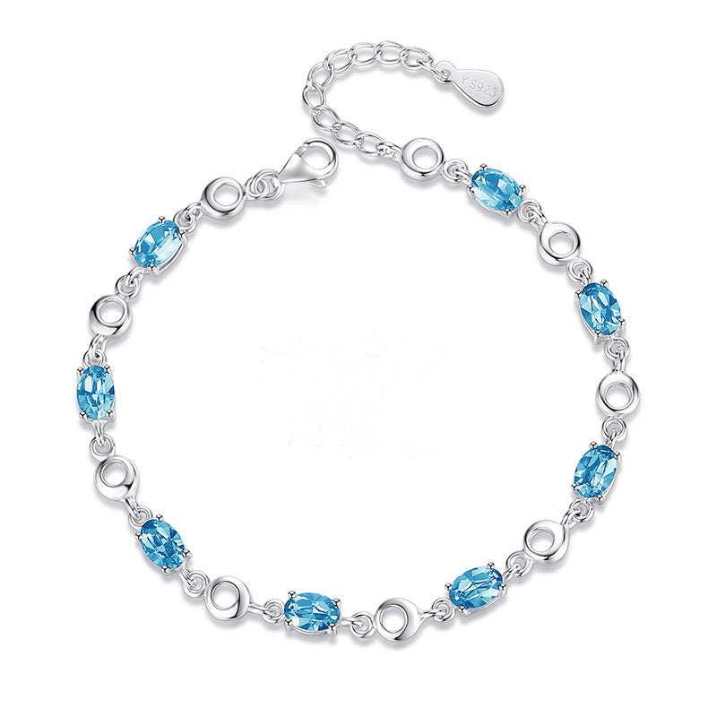 Uniqo Blue Circular Bracelet