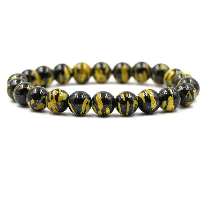 Argent Craft Black & Yellow Stone Bracelet