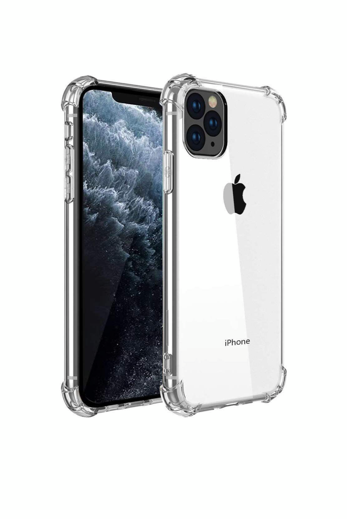 iPhone 11 Pro Max Clear Shock Resistant Gel Cover / Corner Bumpers