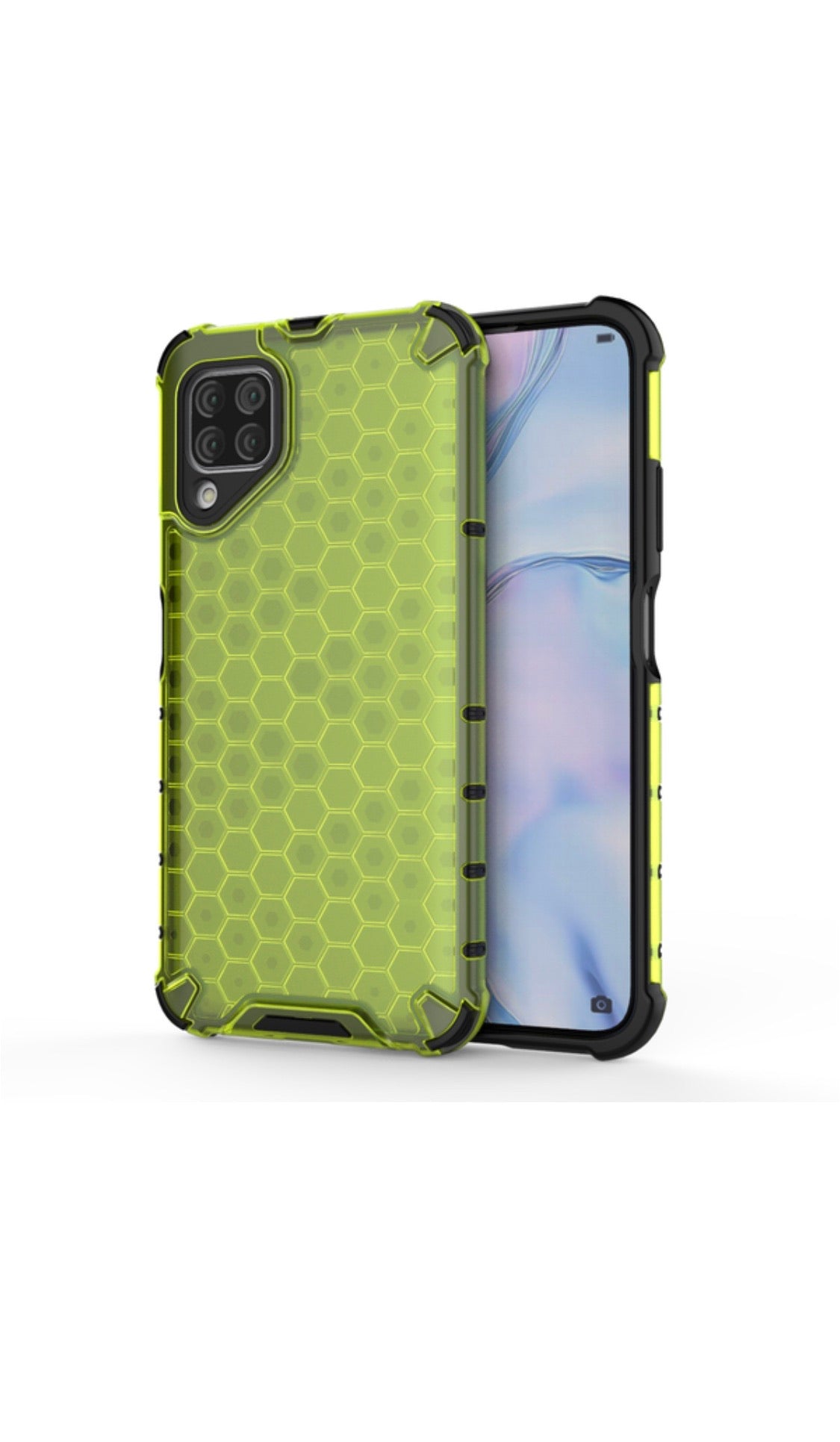 Huawei P40 Lite Shockproof Honeycomb Cover Yellow