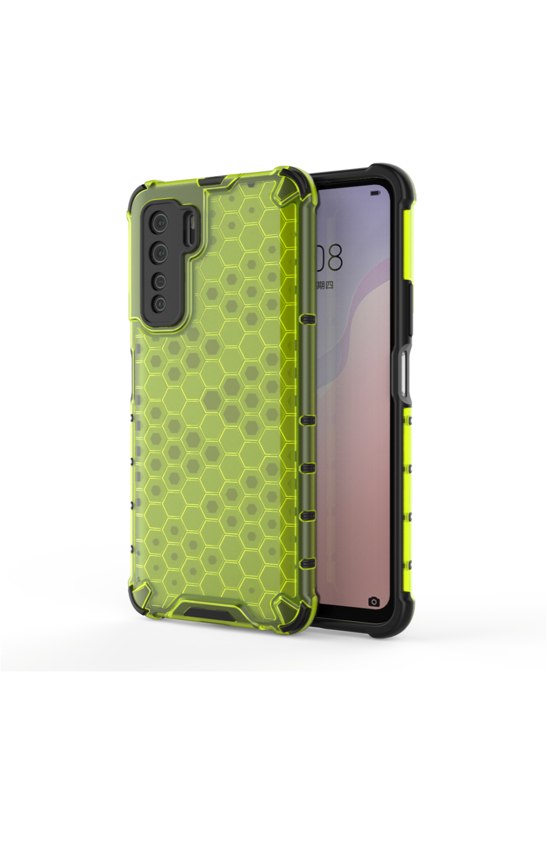 CellTime Huawei P40 Lite 5G Shockproof Honeycomb Cover - Yellow
