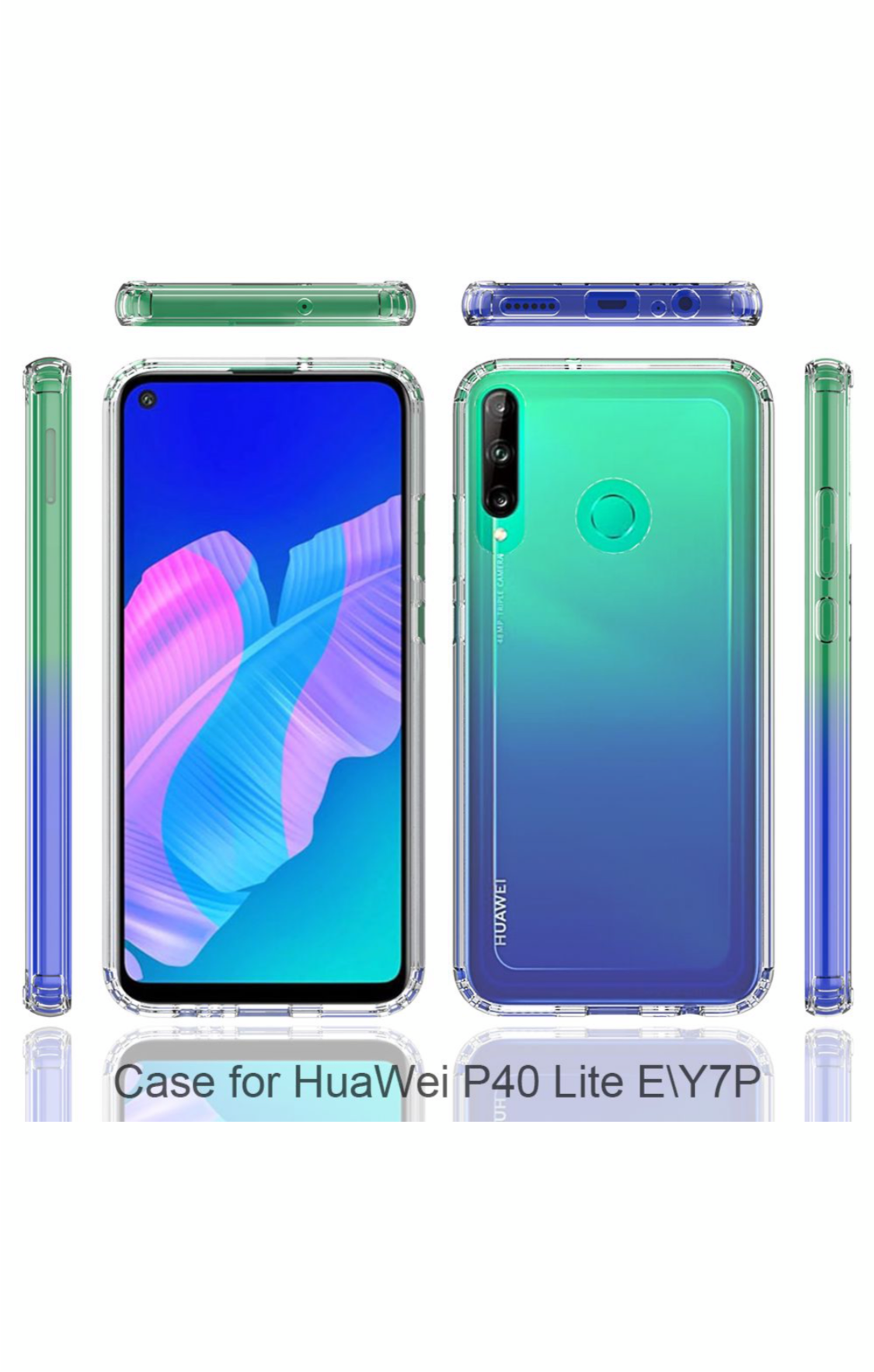 CellTime Huawei Y7P Shockproof Clear Cover