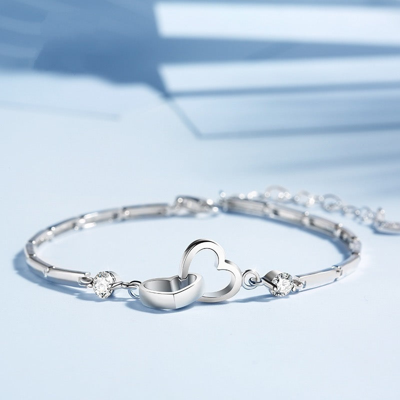 Uniqo Love Heart Pair Bracelet