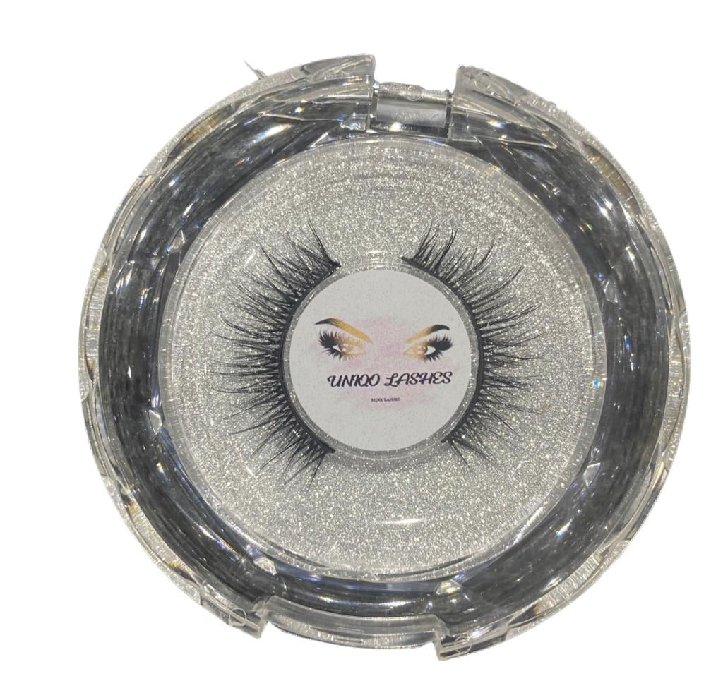 Uniqo 3D Mink Fur Eye Lashes - (W-17)