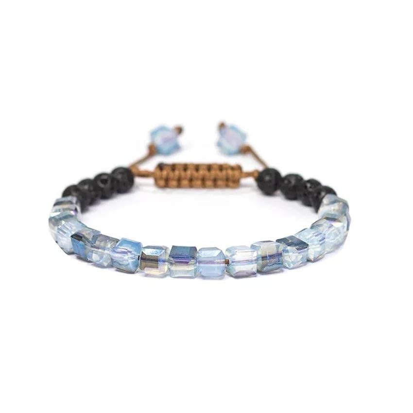 Argent Craft Glass Crystal Bracelet (blue)