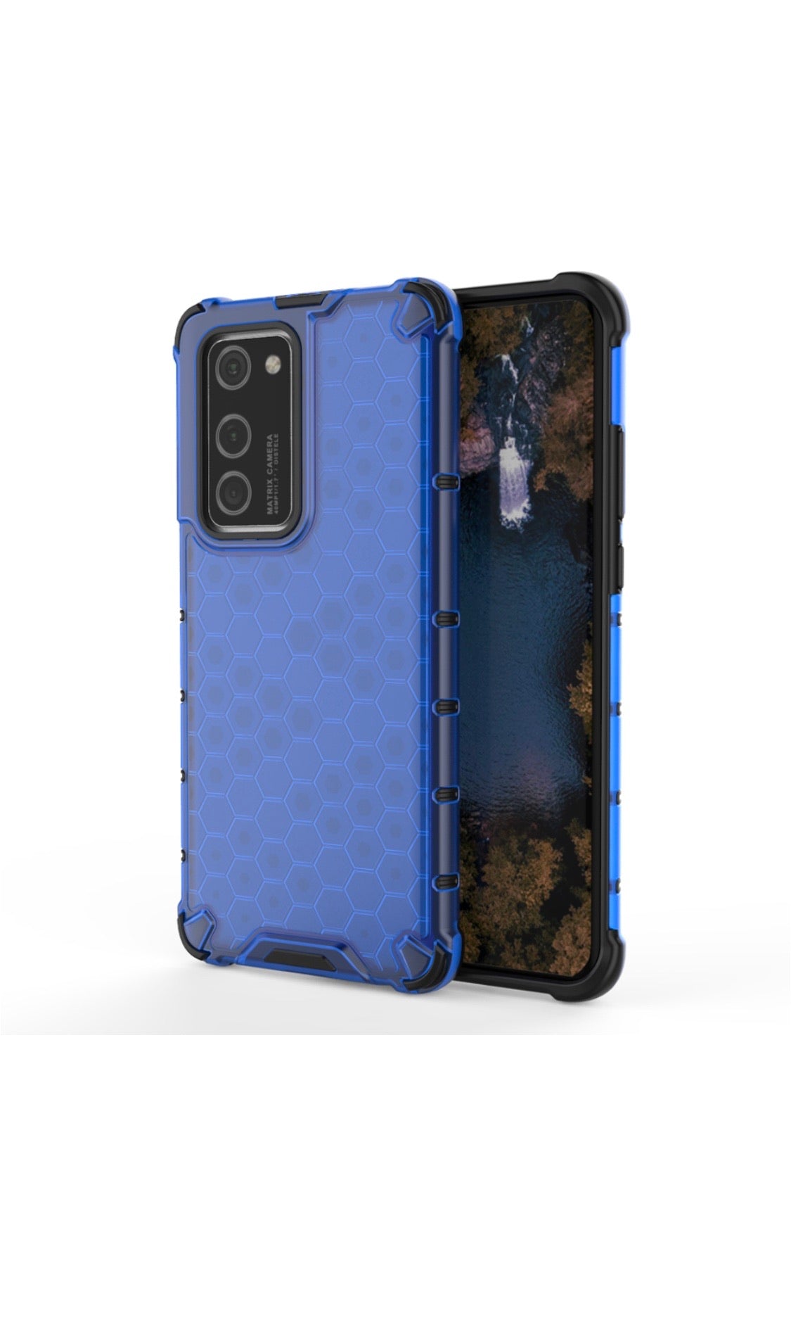 Huawei P40 Shockproof Honeycomb Cover Blue