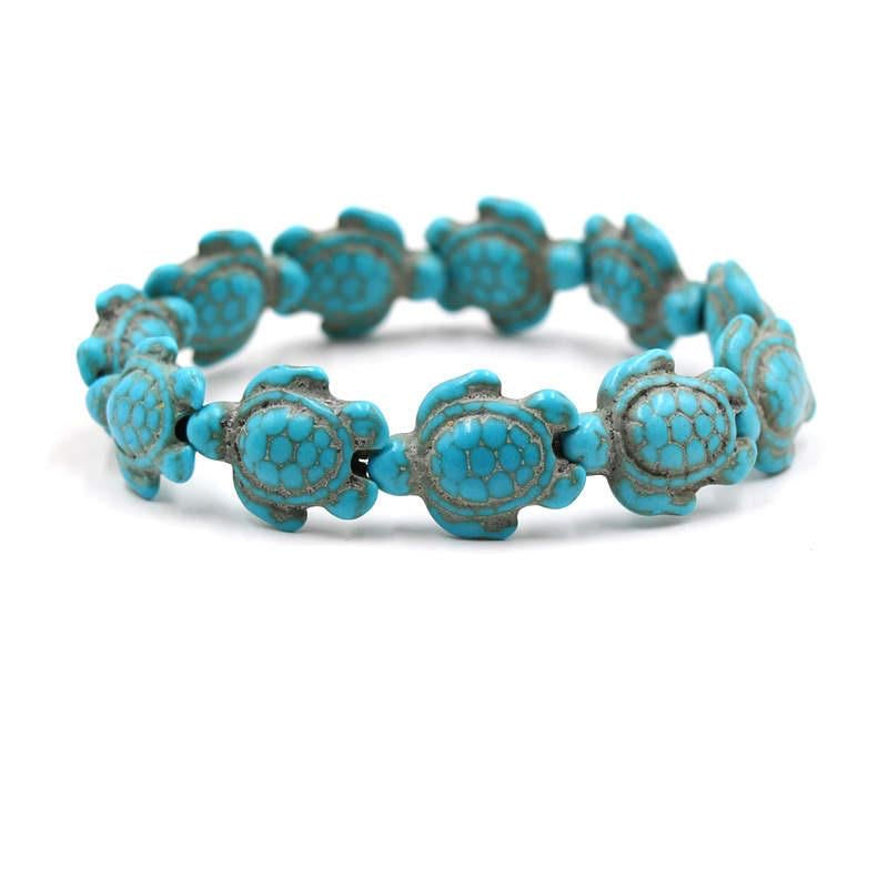 Argent Craft Turtle Strength Bangle (blue)