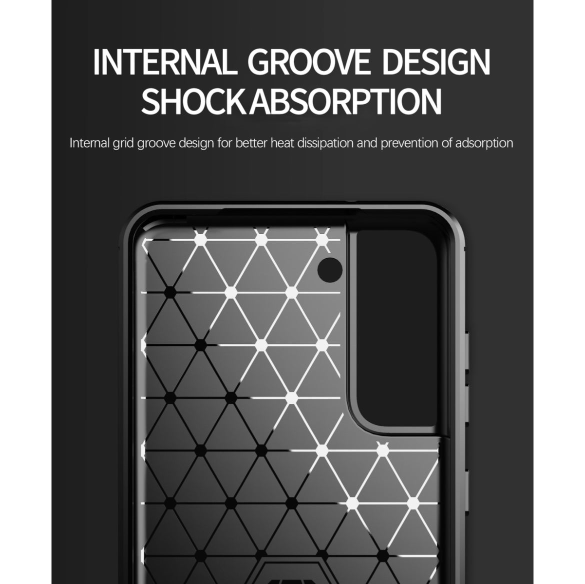 Galaxy S21 FE (Fan Edition) Shockproof Carbon Fiber Design Cover