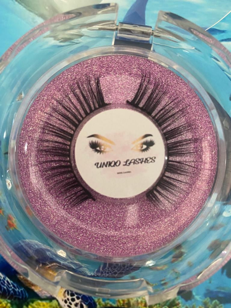 Uniqo 3D Mink Fur Eye Lashes - (W-27)
