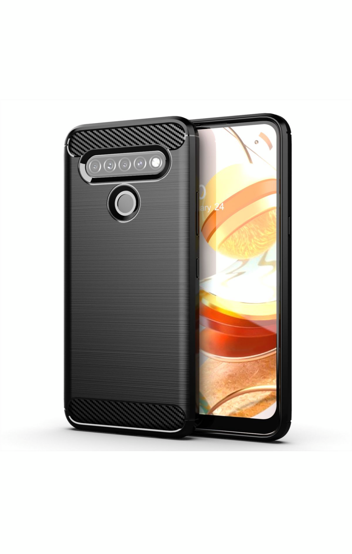 CellTime™ LG K61 Shockproof Carbon Fiber Design Cover