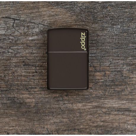 Zippo Lighter - Classic Brown Zippo Logo