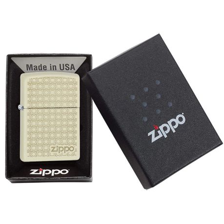 Zippo Lighter 216 Geometric Boxes Design