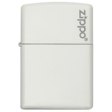 Zippo Lighter - Classic White Matte Zippo Logo