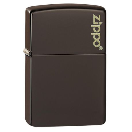 Zippo Lighter - Classic Brown Zippo Logo