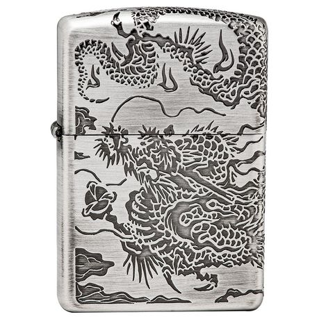 Zippo Lighter - 3 Men Ryu SV Antique