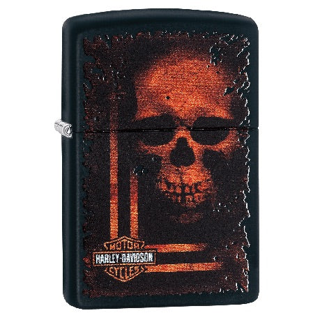 Zippo Lighter - Harley Davidson Skull 29654