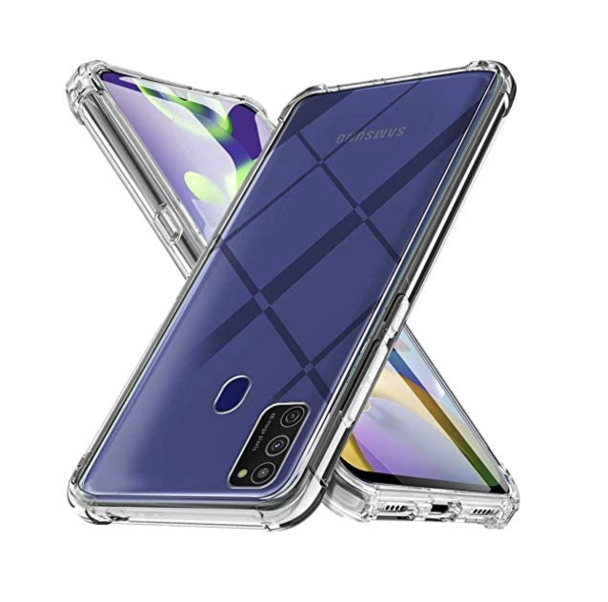 Samsung Galaxy A21S Clear Shock Resistant Armor Cover