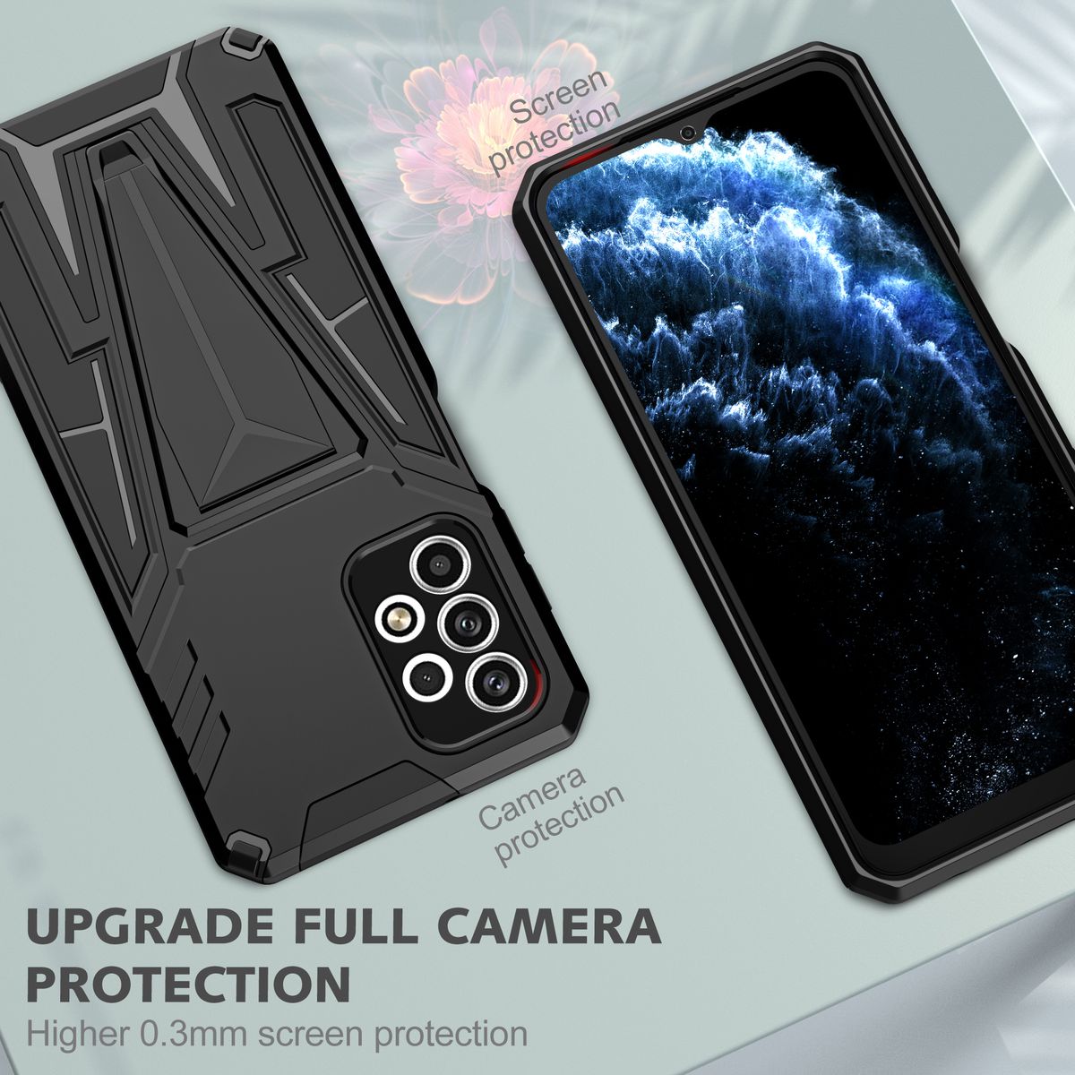 V-Armor Shockproof Kickstand Cover For Galaxy A23 4G