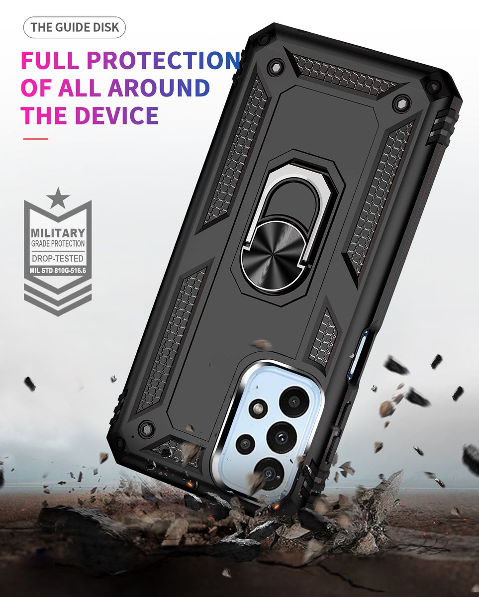 Sergeant Armor Shockproof Kickstand Cover for Galaxy A23 4G