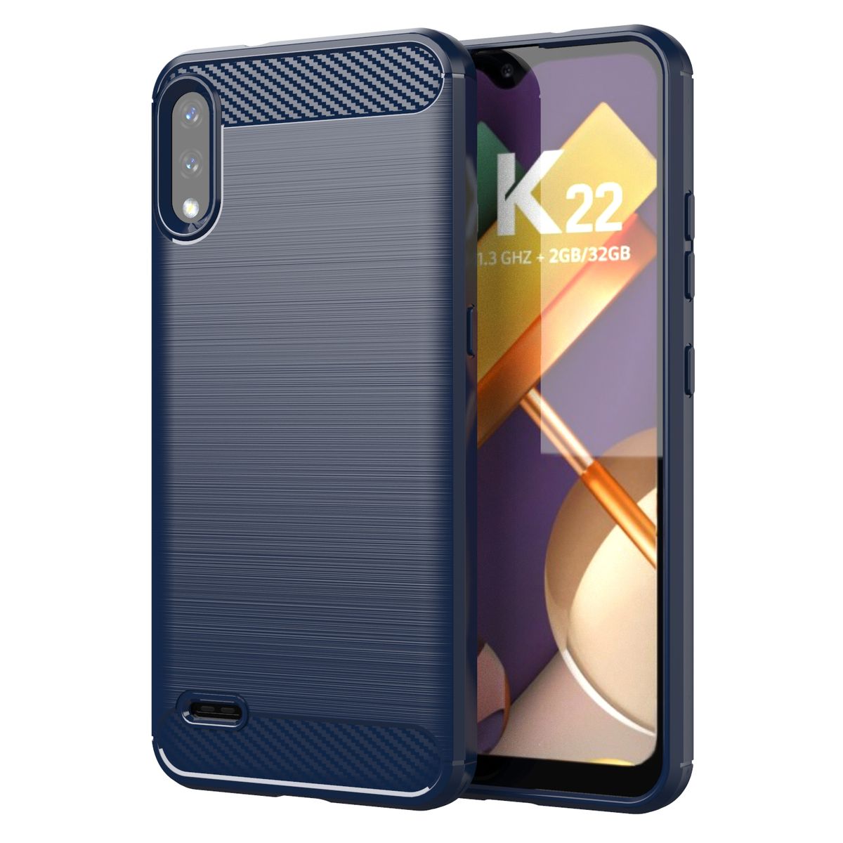 CellTime™ LG K22 Shockproof Carbon Fiber Design Cover