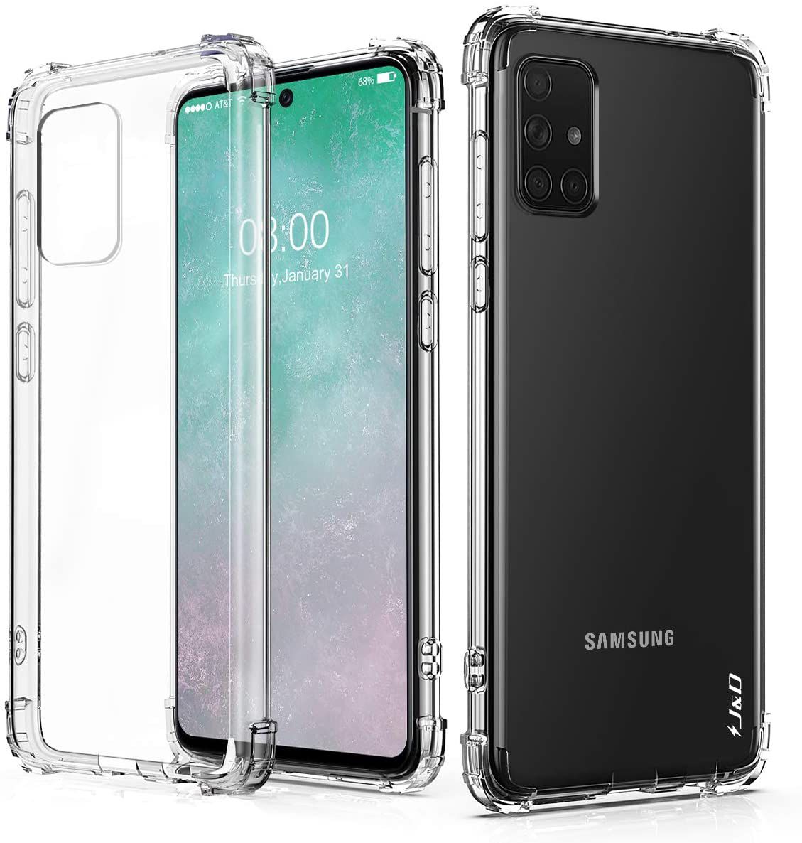 Samsung Galaxy A71 Clear Shock Resistant Armor Cover