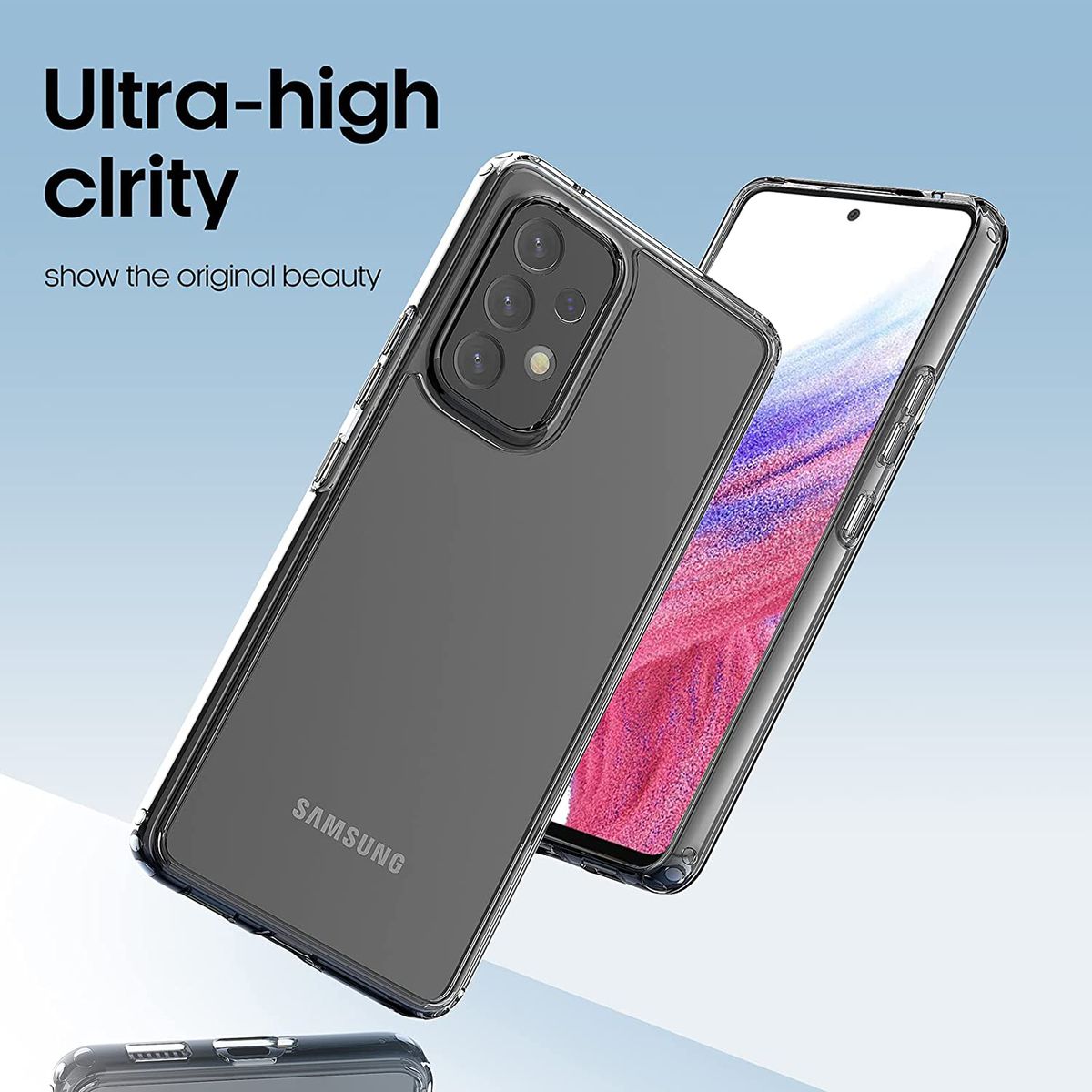 Shockproof Clear Cover for Galaxy A23 4G