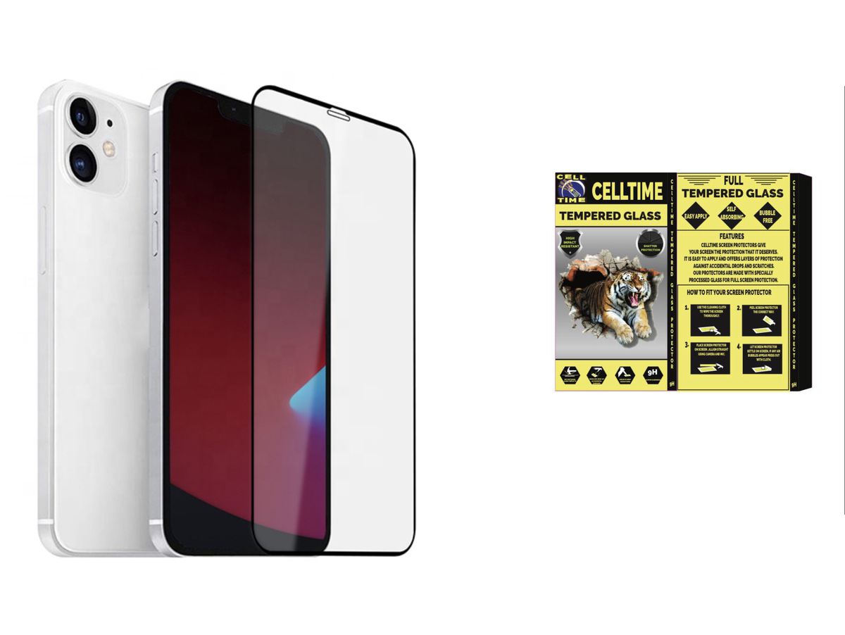 CellTime™ Full Tempered Glass Screen Guard for iPhone 12 Pro Max (6.7")