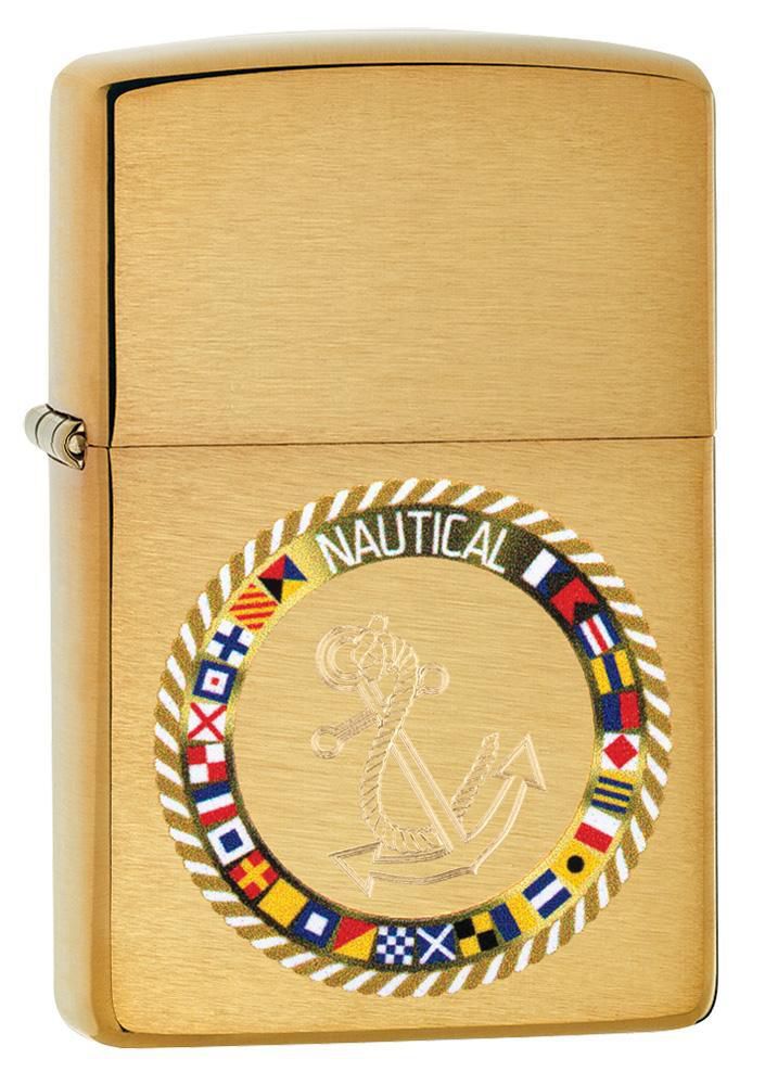 Zippo Lighter - Nautical Flags Design
