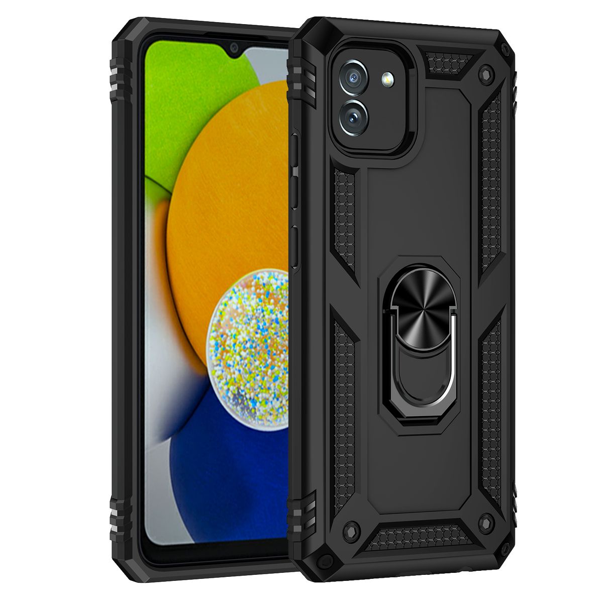 Sergeant Armor Shockproof Kickstand Cover for Galaxy A03