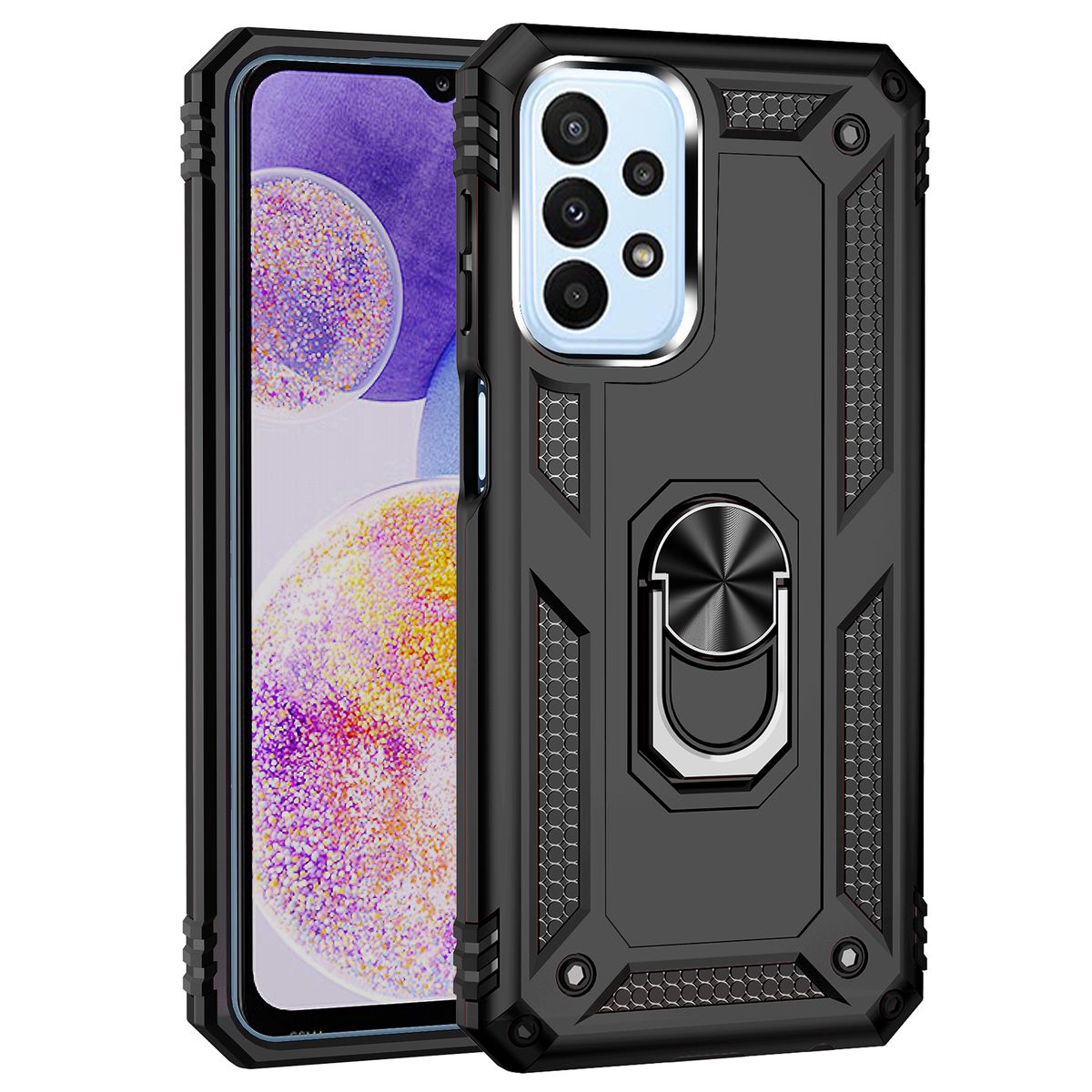 Sergeant Armor Shockproof Kickstand Cover for Galaxy A23 4G