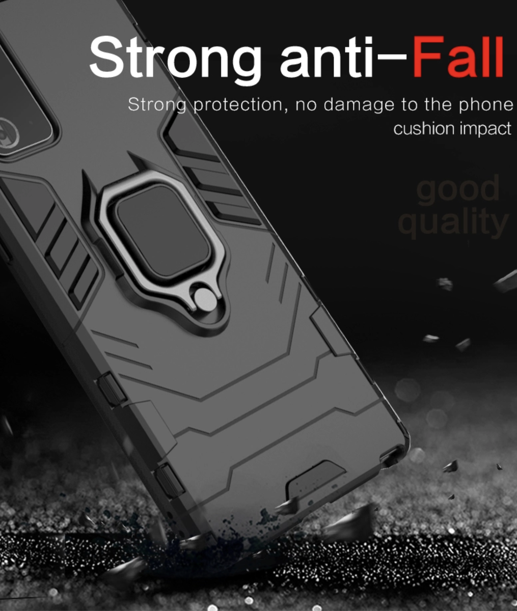 CellTime™ iPhone 12 Mini Shockproof Black Panther Magnetic Ring Stand Cover