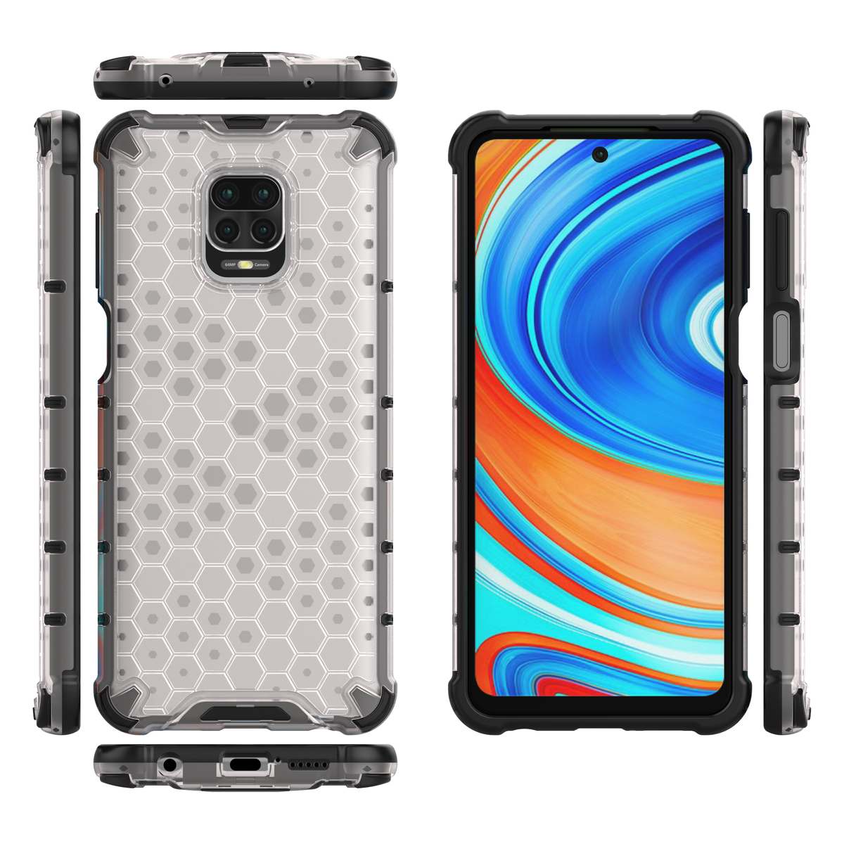 CellTime Xiaomi Redmi Note 9s / Pro Shockproof Honeycomb Cover
