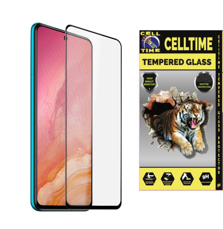 CellTime™ Full Tempered Glass Screen Guard for Xiaomi Redmi Note 9s / Pro