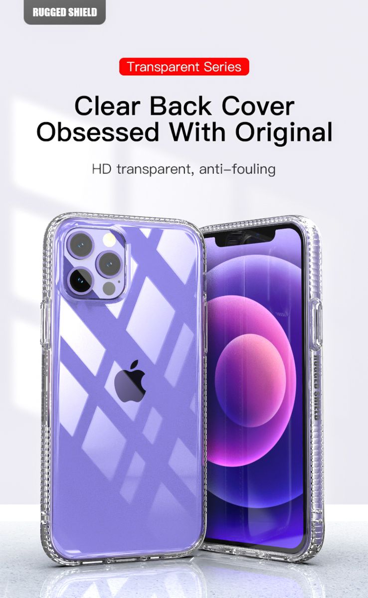 CellTime™ iPhone 12 / 12 Pro Shockproof Transparent Impact-Shell Cover