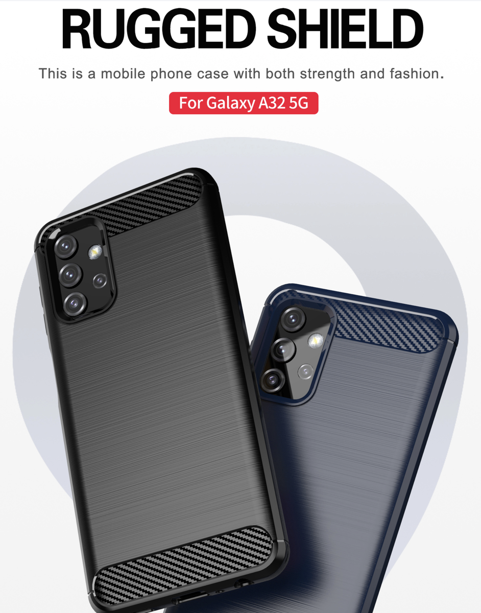 CellTime™ Galaxy A32 5G Shockproof Carbon Fiber Design Cover