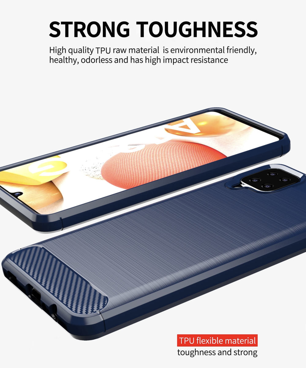 CellTime™ Galaxy A12 Shockproof Carbon Fiber Design Cover