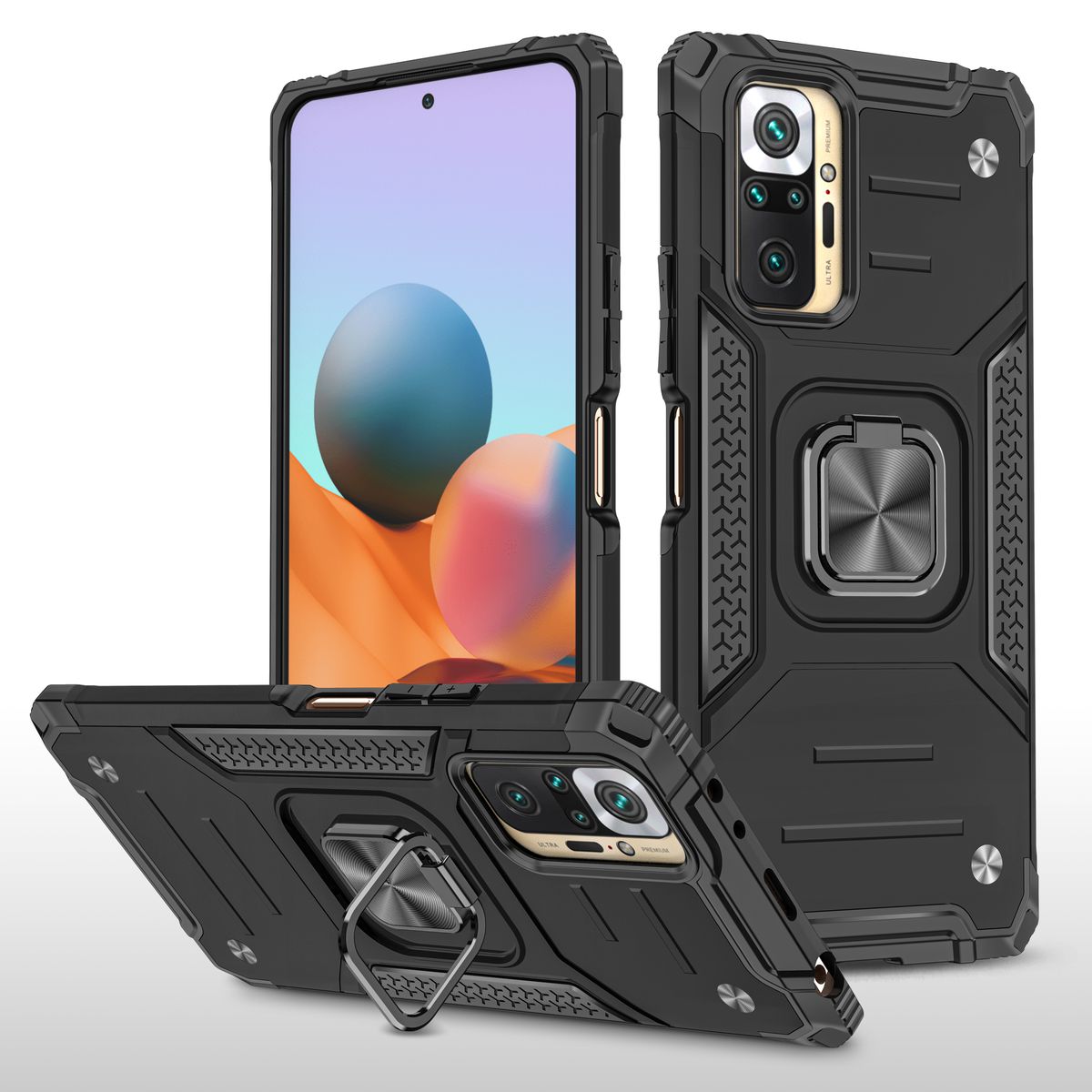 CellTime Redmi Note 10 Pro Shockproof Kemeng Armor Kickstand Cover